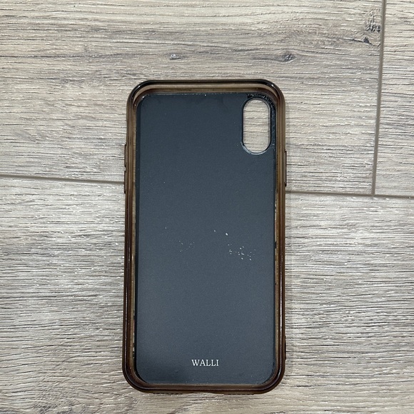 Walli iPhone X XS Floral Phone Case Pink Peony wallet card holder - Picture 2 of 5